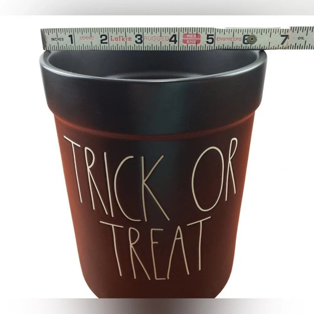 Rae Dunn Trick Or Treat Crock Utensil Holder Halloween Black White By Magenta